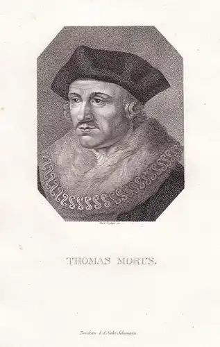 Thomas Morus - (1478-1535) statesman Staatsmann philosopher Philosoph author Schriftsteller humanist Renaissan