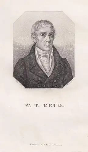 W.T. Krug - Wilhelm Traugott Krug (1770-1842) philosopher Philosoph / Portrait