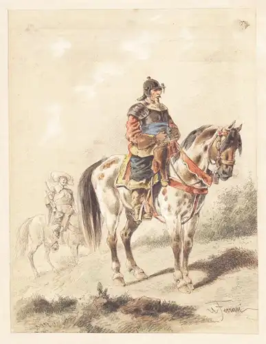 (Soldat auf Pferd / Soldier on horseback) - Ritter knight