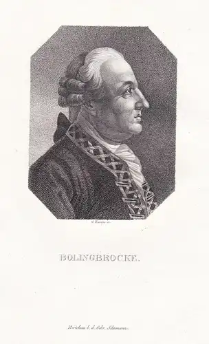 Bolingbrocke - Henry St-John, 1st Viscount Bolinbroke (1678-1751) English politician Politiker political philo