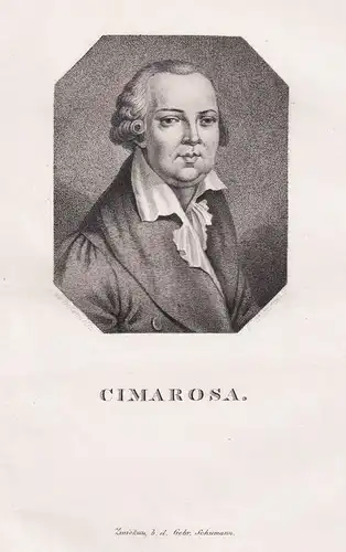 Cimarosa - Domenico Cimarosa (1749-1801) composer Komponist / Portrait
