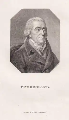 Cumberland - Richard Cumberland (1732-1811) English dramatist Dramatiker / Portrait