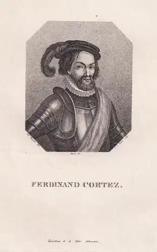 Ferdinand Cortez - Hernan Cortez (1485-1547) Spanish conquistador America / Portrait