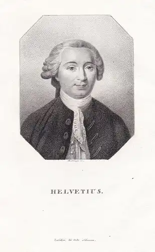 Helvetius - Claude Adrien Helvetius (1715-1771) philosopher Philosoph / Portrait