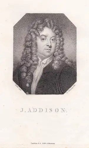 J. Addison - Joseph Addison poet Dichter writer Schriftsteller / Portrait
