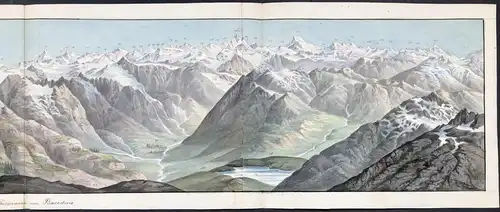 Westliche Hälfte des Panorama vom Basadino - Basadino Tessiner Alpen / Schweiz / Suisse / Switzerland / Italia