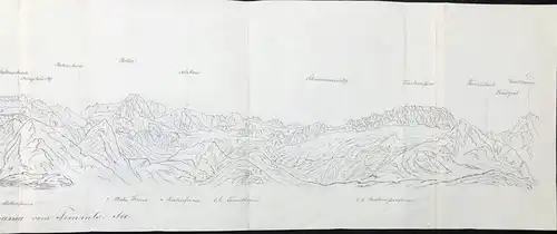 Panorama vom Timmls-See - Timmler Schwarzsee Südtirol Stubaier Alpen / Italia / Italy / Italien / Panorama