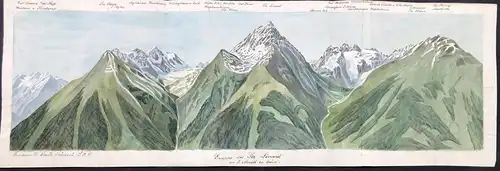 Gruppe des Piz Linard - Piz Linard Rätische Alpen Graubünden / Schweiz / Suisse / Switzerland / Panorama