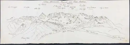 Die Bernina Gruppe vom Pizzo Scalino - Berninagruppe Ostalpen / Schweiz / Suisse / Switzerland / Italia / Ital