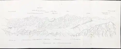 Panorama vom Schwarzenseespitze - Schwarzseespitze Stubaier Alpen / Österreich Austria / Panorama