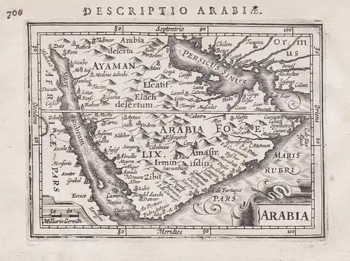Arabia - Saudi Arabia Yemen Oman map Karte carte