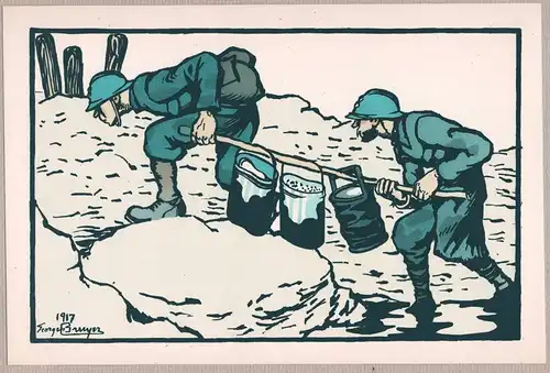 Corvee de soupe - Weltkrieg World War