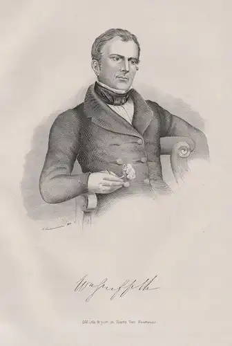 W. Griffith - William Griffith (1810-1845) Botaniker botanist Botanik botanical botany / Portrait
