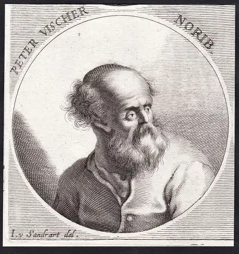 Peter Vischer. Norib. - Peter Vischer der Ältere (1455-1529) Bildhauer sculptor Nürnberg Nuremberg Portrait