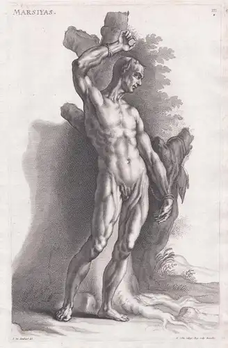 Marsiyas - Marsyas / Mythologie mythology / antiquity Antike / sculpture statue Statue Skulptur / Altertum