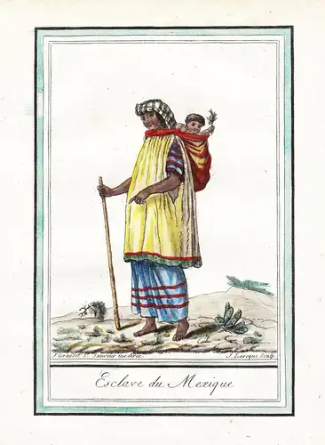 Esclave du Mexique - Mexico Mexiko Mexican slave woman / Central America Amerika / Tracht Trachten costume eng