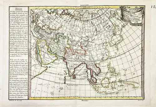 Asia veteribus nota / L'Asie ancienne - Asia Asien Asie Continent Kontinent Karte map