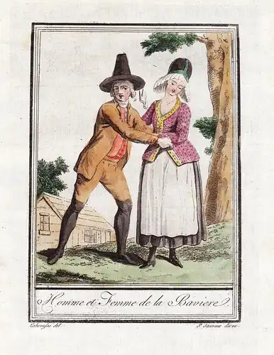 Homme et Femme de Baviere - Bayern Bavaria Tracht Trachten costume