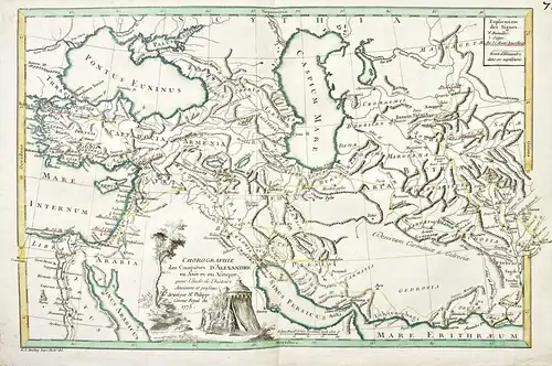 Chronographie des Conquetes d'Alexandre en Asie et en Afrique. - Asia Alexander the Great Turkey Iran Persia K