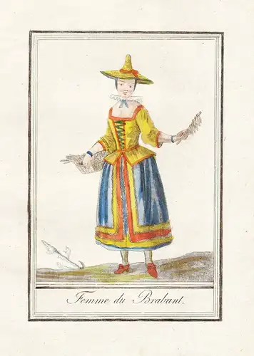Femme du Brabant - Brabant Holland Niederlande Netherlands costume Tracht