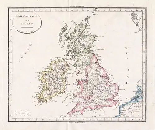 Grossbritannien und Irland - Great Britain Großbritannien Ireland Irland United Kingdom England British Isles