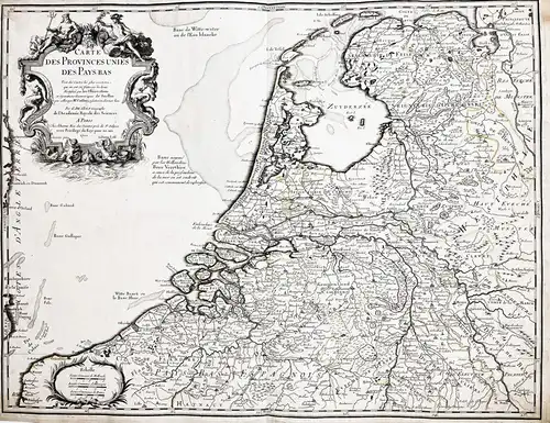 Carte des Provinces Unies des Pays Bas - Holland Nederland Netherlands Niederlande Holland Nederland Netherlan