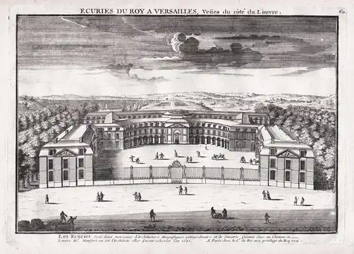 Ecuries du Roy a Versailles, Veues du cote du Louvre - Versailles / Grande Ecuril