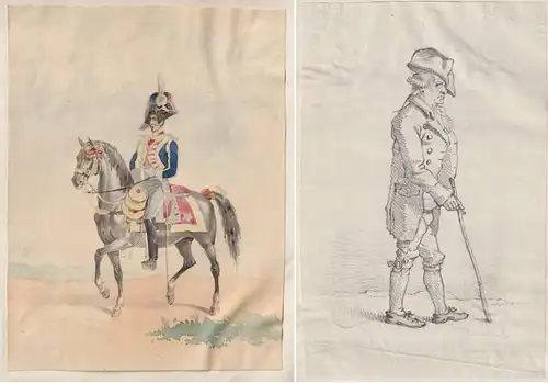 Soldat auf Pferd / Soldier on a horse / Uniform Uniformen