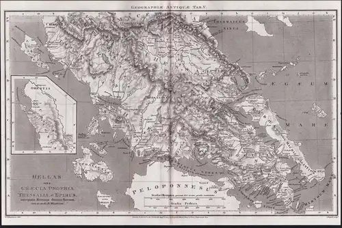 Hellas sive Graecia Propria, Thessalia, et Epirus - Greece Griechenland / Kefalonia Zakynthos