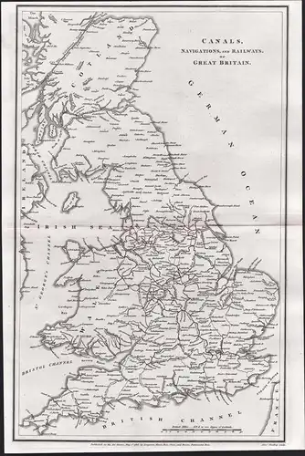 Canals, Navigations and Railways of Great Britain - Great Britain Großbritannien United Kingdom