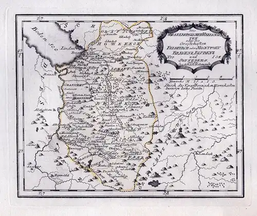 Die Vorarlbergischen Herrschaften oder die Grafschaften Feldkirch oder Montfort, Bregenz, Bludenz und Sonneber