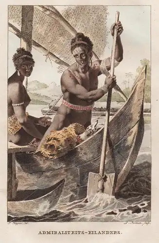 Admiraliteits-Eillanders - Admiralty Islands Bismarck Archipelago Papua New Guinea costumes Tracht