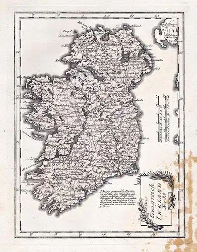 Das Konigreich Ireland. Nro. 89. - Ireland Irland island Insel map Karte