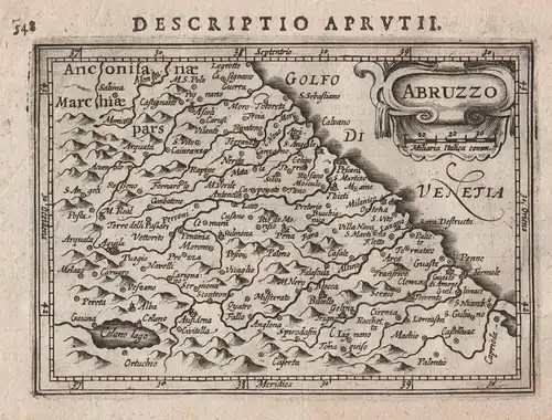 Abruzzo - Abruzzo Marche Italia Italy Italien map Karte carte carta