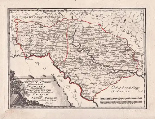 Der königlichen Republik Polen Woiwodschaft Podolien und die untere Polnische Ukraine nähmlich die Woiwodschaf