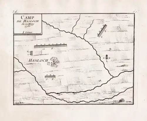 Camp de Hasloch du 10 May 1735. - Haßloch LK Bad Dürkheim Rheinland-Pfalz