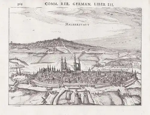 Halberstatt - Halberstadt Harz Sachsen-Anhalt Gesamtansicht Ansicht view