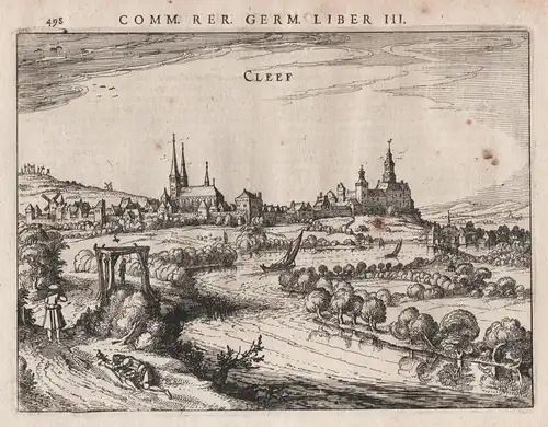 Cleef - Kleve Rhein Nordrhein-Westfalen Gesamtansicht Ansicht view