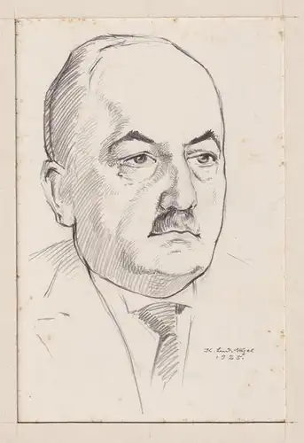 Arthur Blaustein (1878-1942) Professor Mannheim Portrait / Judaica