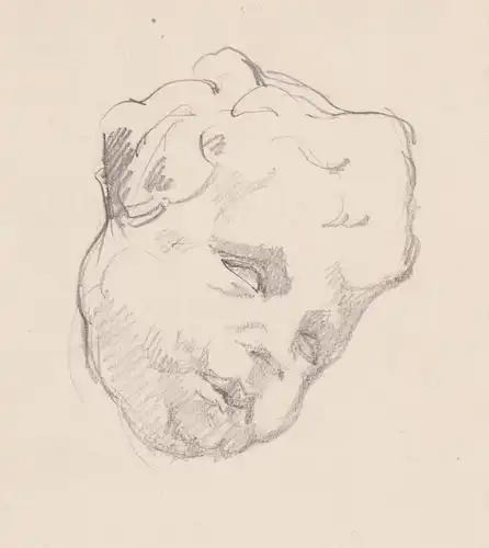 (Kopf eines Kindes / Head of a child) / Sketch Skizze Studie study
