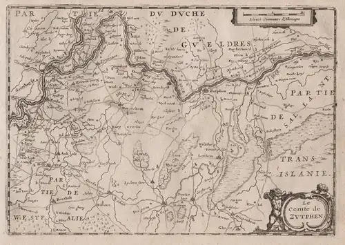 Le Comte de Zutphen - Zutphen Doesburg Deventer Zevenaar Holland Nederland map carte Karte