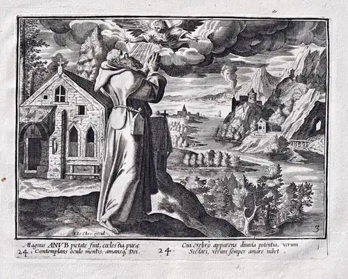Magnus Anub pietate fuit, coelestia purae... - Saint Anub / Einsiedler hermit ermite / ermites hermits