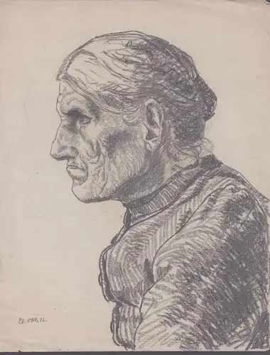 Portrait einer Frau / Portrait of an old woman