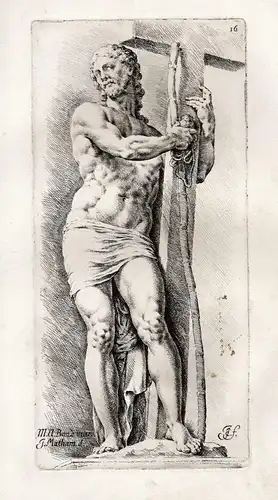 Jesus Christ next to the cross (Plate 16)