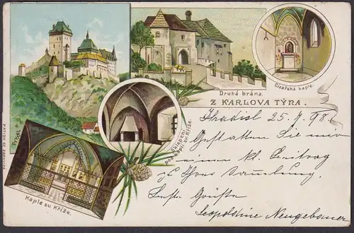 Karlova Tyna - Karlstejn Böhmen Bohemia Czech Cechy Cesko Tschechien Ansichtskarte Postkarte AK postcard