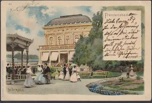 Franzensbad - Frantiskovy Lázne Böhmen Bohemia Czech Cechy Cesko Tschechien Ansichtskarte Postkarte AK postcar