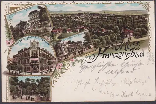 Gruss aus Franzensbad - Frantiskovy Lázne Böhmen Bohemia Czech Cechy Cesko Tschechien Ansichtskarte Postkarte