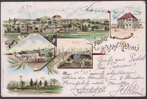 Pozdrav ze Svijan-Podoli - Svijani Swijan Böhmen Bohemia Cesko Czech Cechy Tschechien Ansichtskarte Postkarte