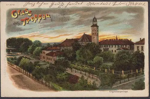Gruss aus Troppau - Opava Böhmen Bohemia Cesko Czech Cechy Tschechien Ansichtskarte Postkarte AK postcard