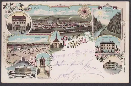 Pozdrav z Trebice - Trebic Trebitsch Böhmen Bohemia Cesko Czech Cechy Tschechien Ansichtskarte Postkarte AK po